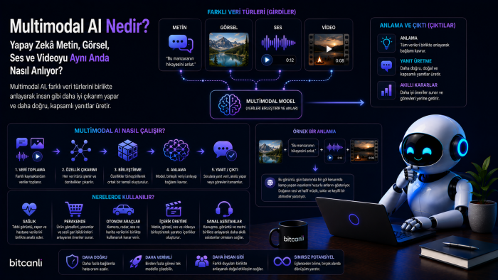 Multimodal AI Nedir? Yapay Zekâ Metin, Görsel, Ses ve Videoyu Aynı Anda Nasıl Anlıyor?